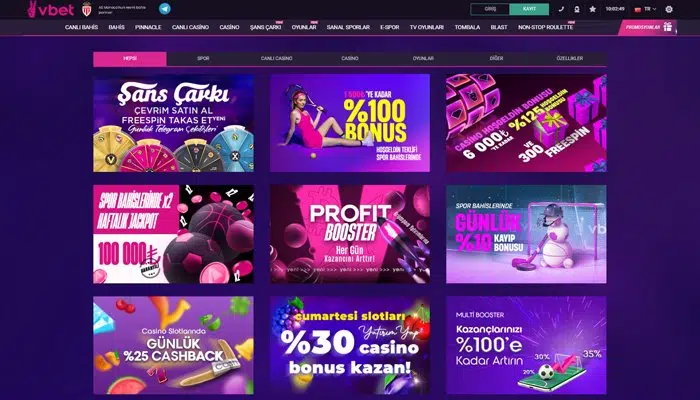 Vbet Türkiye Özellikleri